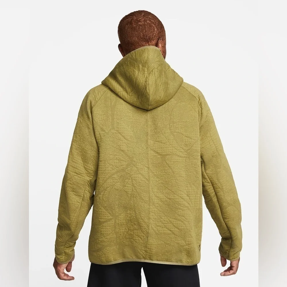 Nike Therma-FIT ADV Tech Pak Men’s Olive Green Pullover Hoodie Nwt Size M